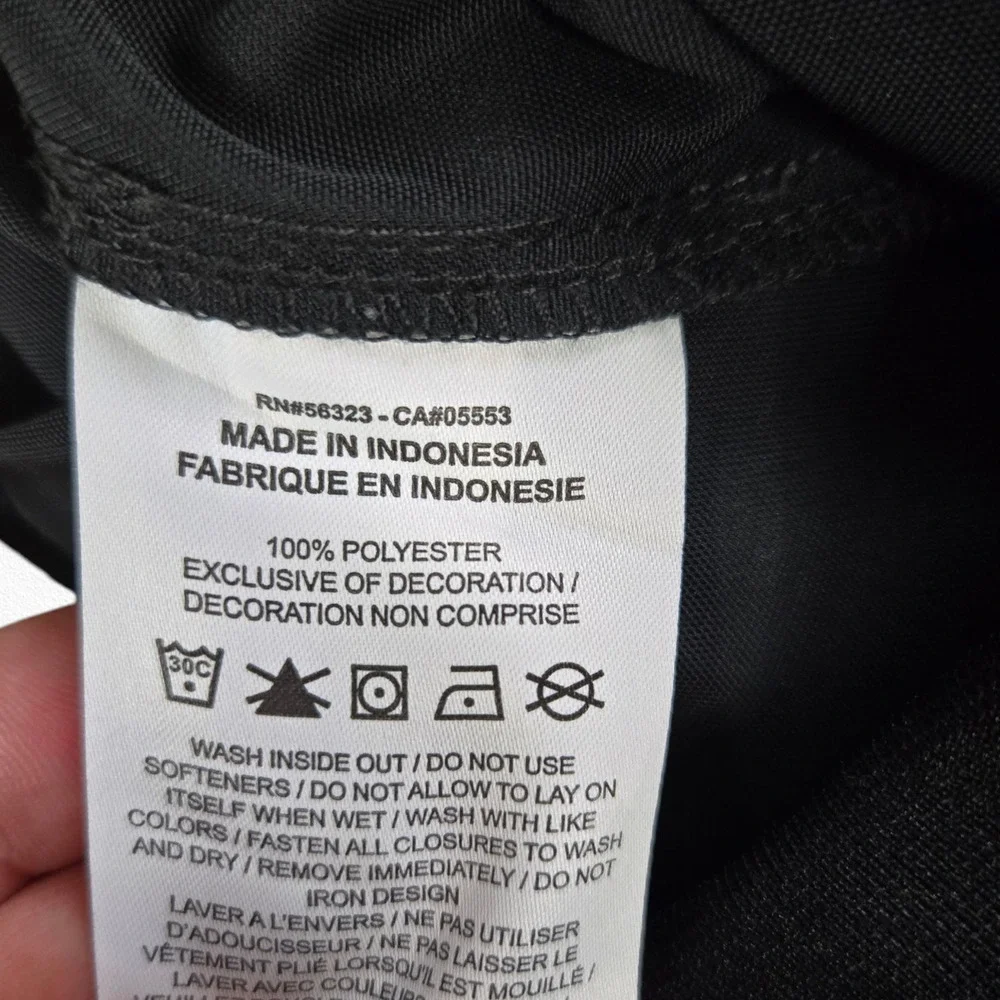 Nike Black Utility Full Leg Zippers Streetwear Jogger Track Pants Size Small